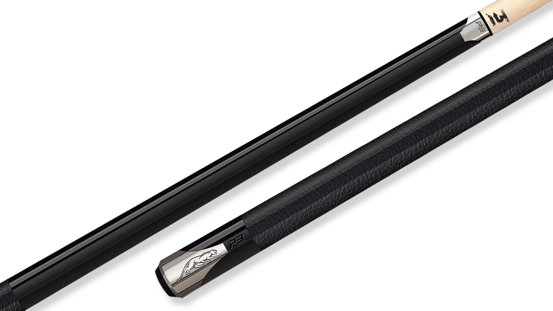 Predator Black P3 Pool Cue with Leather Luxe Wrap - The Winning