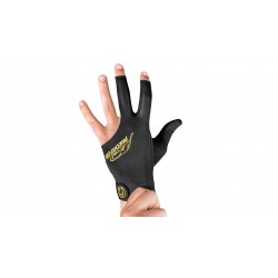 Predator Second Skin Black & Yellow Billiard Glove with Closed Thumb - Left Hand