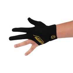 Predator Second Skin Black & Yellow Billiard Glove with Closed Fingers - Left Hand