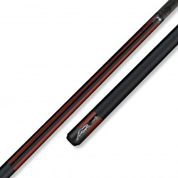 Predator P3 Revo Red Tiger pool cue with Luxe leather wrap